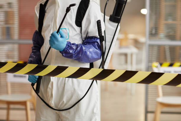 Professional Infectious Disease Decontamination technician working in Linden, CA